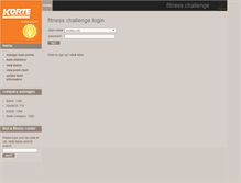 Tablet Screenshot of fitness.korteco.com